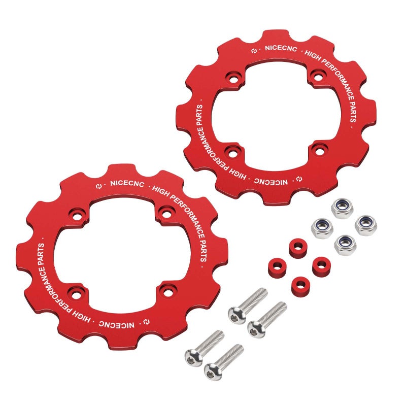 NICECNC Chain Protector Sprocket Cover Aluminum Compatible with Yamaha Raptor 700R YFM700R 20122026 Raptor 700 YFM700 20132026 Raptor 700 YFM700 20062011 Red